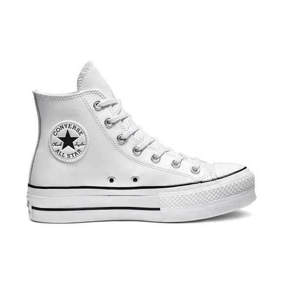Converse Chuck Taylor All Star Platform Clean Leather High Top - Picture 2 of 8